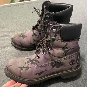 Timberland Women's Camouflage Lace-Up Boots